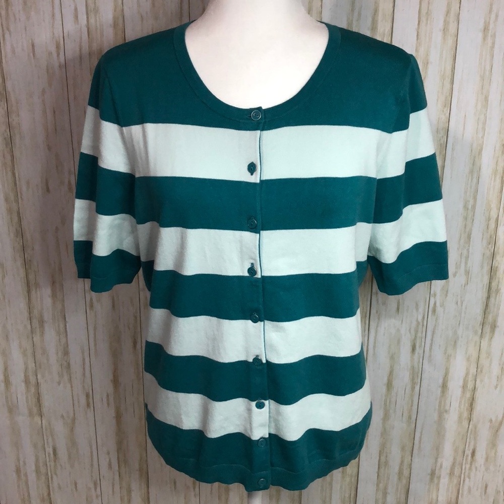 Talbots green women’s top size medium
